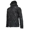Мужская куртка куртки мягкая раковина кожа кожа Флис водонепроницаемый ветрозащитный тактический пальто