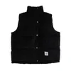 Gilets pour hommes Hommes gilet hiver chaud gilet mode velours côtelé sans manches vêtements d'extérieur mâle couleur unie mode streetwear baggy manteaux gilet 221206