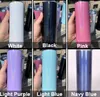 new color 20oz sublimation shimmer straight tumbler glitter tumblers with colorful straw Shiny slim cup Stainless Steel vacuum cups DIY travel mug