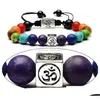 Perlé Sier Or Arbre De Vie Bracelets Pierre Naturelle 7 Yoga Chakra Bracelet Bracelet Poignets Bouddha Perlé Mode Femmes Hommes Bracelets Dr Dhhup