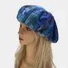 Berets Retro Plaid Cloud Cap Women Autumn Winter Korean Version Big Head Circumference Painter Hat Beret Artist Pumpkin Gorros