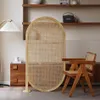 Solid Wood Rattan skärmar Partition vardagsrum Enkel hushållsinträde Shelter Porch Chinese Retro Seat Screen