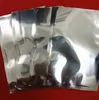 500Pcs/lot Open Top Silver Aluminium Foil Bags Heat Seal Vacuum Pouches Bag Powder Coffee Dried Food Storage Mylar Foil Package Pack Bags