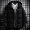 Мужские куртки Mens Parka Cave Solid Color теплый куртка с капюшоном зима Parkas Мужчины мода Harajuku Outwear Мужская повседневная куртка уличная одежда 221205