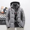 Hommes vers le bas Parkas haute qualité pardessus mode veste hiver chaud manteau blanc canard Parka épais bouffant Stand chapeau 221207