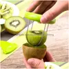 Obst Gemüse Werkzeuge Werkzeuge Kiwi Cutter Küche Abnehmbare Kreative Obst Schäler Salat Kochen Zitrone Peeling Gadgets Inventar Wer Dhtg2