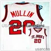 Homens, mulheres, jovens, 15, Ron Artest, 20, Chris Mullin, St John's, camisa de basquete, reminiscência, costurada, qualquer número, nome e tamanho Ncaa XS-6XL