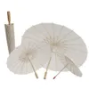Guarda -chuvas de casamento parasols white paper guarda -chuvas mini guarda -chuva artesanal diâmetro 22 28 40 50cm de inventário por atacado DHWTI