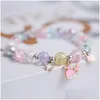 Beaded Cute Popcorn Beads Bracelet Friendship Glass Bracelets For Girls Star Moon Cloud Flower Jewelry Accessories Wholesale 5630 Q2 Dhj9V