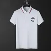 New Burbreys Europe Baja Casual Polo Shirt Men's Classic Solid Letter Brodery Summer Short Sleeve T-shirt Tidvattenstr￶m