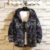 Männer Jacken Mode Marke Frühling Herbst Männer Casual Streetwear Floral Hoodie Jacke Mann Wasserdichte Kleidung Herren Windjacke Mantel Männlich outwear 221206