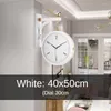 Corloges murales Nordic Salon Double face horloge maison Fashion Creative Couriel moderne et simple atmosph￩rique tendance murale couleur