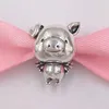 925 Sterling Jewelry Silver Beads Pippo The Flying Pig Charm Charms Fits European Pandora Style Bracelets & Necklace 798253 AnnaJewel