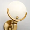 Muurlamp postmoderne Noordse woonkamer slaapkamer marmeren gang spiegel koplamp retro