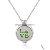 Lockets 24 Styles Aromatherapy Essential Oil Diffuser Necklace Alloy Stainless Steel Materials Per Locket Pendant With 60Cm Chain Dr Dhflw