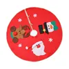 Christmas Decorations Tree Skirt Panel Decor 100cm Base For Year Merry Party Ornament