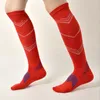 Erkek Çoraplar Erkekler Kadın Sıkıştırma Nefes Alabilir Basınç Dolaşımı Anti-Fatigu Diz Yüksek Ortopedik Destek Streç Stoklama 3 Çift