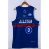 All embroidery 9 styles jersey 0# Tatum all star blue basketball jersey Customize any number name XS-5XL 6XL