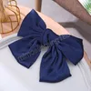 Women Fashion Hairgrips Big Bow Hairpin Cute Red Barrette Pink Hair Clip Girls Oversize Solid color Bows Hair Accessories