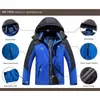 Chaquetas para hombre Chaqueta de montaña a prueba de viento Abrigo de esquí de lluvia deportivo con forro polar cálido de invierno con capucha 221206