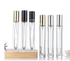 Mini Refillable Parfym Spray Bottle Glass Transparent 10 ml Atomizer Portable Travel Empty Cosmetic Container Essential Oil Bottles L'l' Fa