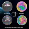 Bolas que brillan en el fútbol oscuro fútbol luminoso holográfico bola de fútbol brillante juguetes al aire libre cámara flash reflective croma ball 221206