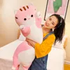 Kawaii Plush Long Cat Toys الوسادة الناعمة سادة نائسة نابضة وسادة محشو بالحيوان دمى Kawaii الأطفال