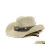 Шляпа шляпы широких краев ведро шляпы Панамские шляпы Женские летние ковбойские шляпы мужчина женская хаки Св.