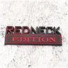 Décoration de fête Accessoires Redneck Cred Neck Edition Autocollant de voiture Décoration 4 couleurs Badges 8X3Cm Autocollants Inventaire en gros Dro Dhn7T