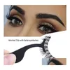 Other Home Garden Garden Metal Extension False Eyelashes Tweezers Applicator Auxiliary Clamps Makeup Tools Inventory Wholesale Dro Dh2As