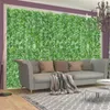 Dekorativa blommor 2022 Artificial Leaf Screening Roll UV Fade Protected Privacy Hedging Wall Landscaping Garden Staket Balkong Sk￤rm