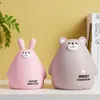 Bouteilles de stockage Pots Ours lapin tirelire argent pièce en plastique pour attirer les pièces de pot boîte grande épargne enfant cadeau de Pâques 221206