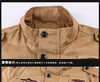 Męskie kurtki vintage męskie kurtki wojskowe bombardowanie bawełniany płaszcz jesień zima mężczyźni swobodne grube zamek błyskawiczny haft haftowy szczupły płaszcz 6xl 221207