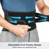 Back Support Breathable Waist Braces Belt Antiskid Lumbar with 16hole Mesh for Lower Pain Relief Sciatica 221207