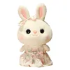 1 pc 30 cm mignon lapin avec jupe jouets en peluche beau lapin en robe de princesse peluche poupées enfants filles Surprise cadeau d'anniversaire