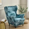 Chair Covers Elastic Single Sofa Cover Set All-inclusive American Dust Proof Couch Polyester 1 Seat Textile Slipcover Accent Protection