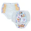 2PCS Dadious Abdl Dorosły Baby Flbel Metties Metties Nietrzymanie Elastyczne opaskę plastikowe Plantki wielokrotnego użytku DDLG Red Pvc Męskie pieluchy 2643 E3