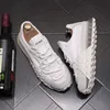 Nya 2023 m￤n skor gr￶nt vitt lappt￤cke mesh andningsbara kausala l￤genheter skor loafers sport manliga klumpiga sneakers sapatos tenis masculino