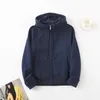 Women's T-Shirt Small independent design solid color plush coat warm hood in autumn and winter ins style