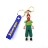 Karikatür Strange World Peluş Anahtar Keychain Charm mavi hayalet kayışlar figür yüzük anahtar zincir çantalar kolye