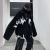 メンズダウンパーカーハイブスク冬のラムウールジャケットハラジュクファッションカジュアル特大パターン男性