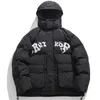 Hommes Down Parkas Hiver À Capuche Hommes Hip Hop Lettre Imprimé Épaissir Chaud Puffer Veste High Street Harajuku Casual Bubble Manteaux Outwear 221207