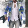 Men's Jackets Yellow Stylish Men Rainbow Stripes Coat Autumn Jacket Fashion for Outdoor 221206