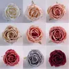 7cm Tea Roses Flower Heads DIY Wreath Peony Tea Rose Bouquet Wedding Centerpieces Hair Clips Headbands Accessories