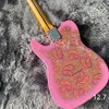 LvyBest China Guitarra Electric Tl Paisley Pink Do the One One Factory Direct Sales se puede personalizar