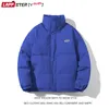 Mens Down Parkas Lappsteryouth Men Stand Colorful Winter Puffer Jacka Solid Korean Fashion Man Thick Kpop Bubble Coat Outwear 221207