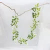 Dekorativa blommor 2st 2m Wisteria Artificial Flower Vine Wreath Wedding Arch Decoration Fake Plant Leaf Rattan Outdoor Home Office El