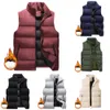 Coletes masculinos cistos de cintura gilet inverno quente acolchoado acolchoado corpo sem mangas jaqueta mais quente capa de colete térmico parkas 221206