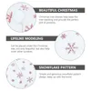 Décorations de Noël Treemat Jupe décor Snowflake Holiday Dinning Table Decoration Decorative Plux Supplies Festival