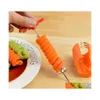 Narzędzia do warzyw owocowych Narzędzia Owocowe Przenośna ręczna obrotowa noża warzywna ziemnica ogórek marchewka spiralna spirala hurtowa kropla d dhjp3